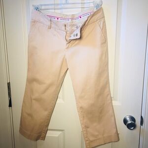 Juicy Couture | Khaki Cotton Blendi Crop Wide Leg Pants 2